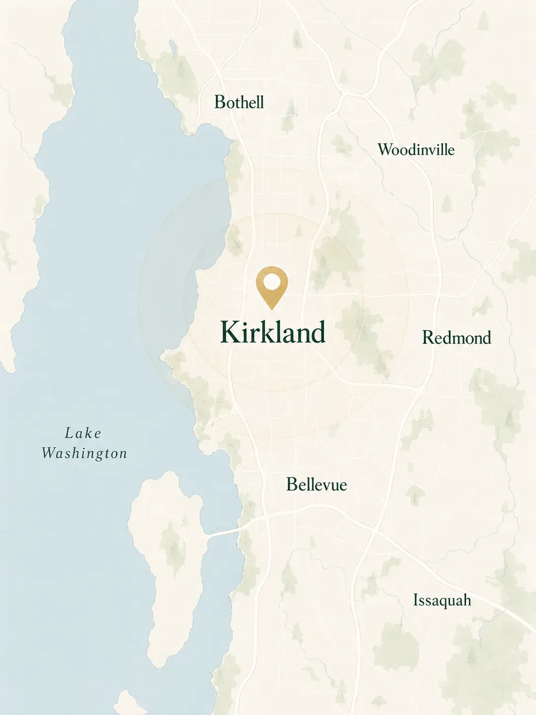 Map showing the Divine Naturopathic Clinic location in Kirkland, Washington